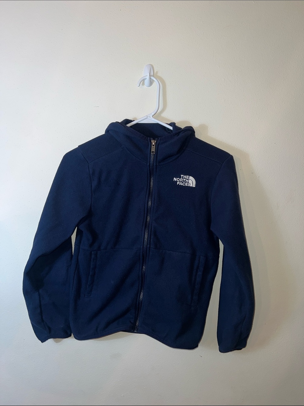 The North Face Kids Navy Full-Zip Hooded Fleece Jacket